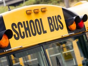 photo of the top of a yellow school bus