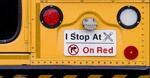 Back of school bus